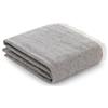 GAMUSI Coperta per divano, in cotone, multiuso, per letto, 130 x 180 cm, colore: grigio