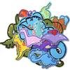 Harsgs Toppe a forma di dinosauro, graziosi dinosauro Iron on/Sew on Patch Applique per vestiti, cappelli, jeans, backpack, accessori fai da te (confezione da 26)
