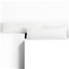 DecoKing Set di 2 federe 40 x 200 * 2 cm, jersey 100% cotone pettinato, chiusura a cerniera Bianco Amber