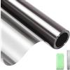 DIFIT Pellicola Specchio Oscurante per Finestre Pellicola per Vetri Finestre Anti-UV Riflettente Controllo del Calore Pellicola Finestra Privacy Adatta per Casa Ufficio（Grigio-argento，60x200cm）