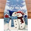 Artscope Runner da Tavolo per Natale 40x240cm Let It Snow, Decorazioni a Tema Natalizio per del Tavolo da Pranzo Cucina Feste Fattoria (Una Coppia di Puppetti di Neve)