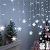 DAZZTIME Christmas Light Curtain,4m 96LED Christmas Decorations,LED Curtain Lights Window Lights,for Indoor Party Garden,Windows,Parties and Bedrooms