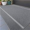 COLOR&GEOMETRY Zerbino Ingresso Esterno, Antiscivolo Lavabile, Zerbini per Ingresso Esterno, Zerbino Esterno per Terrazzo Giardino, 120x180 cm, (Grigio)
