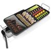 AEWHALE Griglia Elettrica da Tavolo 3 in 1, Piastra Teppanyaki da 2000W con Rivestimento Antiaderente per 4-6 Persone, Nero