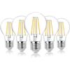 Hellum 5 lampadine LED goccia E27 dimmerabili 7,3W sostituisce 60W chiaro | Lampadina goccia dimmerabile luce calda 806lm, 2700K, E27, filamento LED, CRI 90 Ra, sostituisce 60W Incandescenza 206517