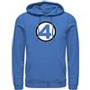 Marvel Fantastic Four Classic Costume Mens Pullover Hoodie Felpa con Cappuccio, Blu Reale, M Uomo