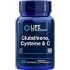 Life Extension, Glutatione Cisteina & C, Dose Elevata, 100 Capsule vegane, Testate in Laboratorio, Senza Glutine, Vegetariane, Senza Soia, Non OGM