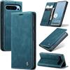 Cracedily Cover per Google Pixel 10 Pro XL/Pixel 9 Pro XL Case, Custodia Cover Pelle Premium Portafoglio con Porta Carte Magnetica Supporto Protezione Flip Case, Blu-verde