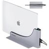 Ascrono Hub Della Stazione di Aggancio Verticale | Compatibile con Apple MacBook Pro 16 Pollici, 2021 M1 e 2023 M2/M3, con Spina MagSafe | Dock Compatibile Thunderbolt-4 con 2 Porte USB-C (40 Gbps).