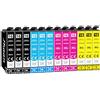 Jhaan 16XL Cartucce d'inchiostro Compatibili per Epson WF 2630 per Epson Workforce WF-2760, WF-2630, WF-2510, WF-2660, WF-2010, WF-2750, WF-2650, WF-2540, WF-2530 (Confezione da 12)