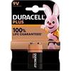 Duracell 1X Duracell 9V Plus (1 Blister Da 1 Batteria) 1 Pila (6LR61/MN1604)