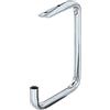 Alberts 802127 Gancio da soffitto, Curvo, Zincato galvanicamente blu, Altezza totale 160 mm, Profondità gancio 110 mm, Diametro Ø 12 mm
