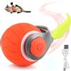 jwogngls Pallina Gatto Automatica, Palla Interattiva per Gatti con Coda, 360° Giocattolo Interattivo per Gatti, Gioco Per Gatti, Smart Rolling Ball Ricaricabile Tramite USB per Gatti, Cani (Arancione)