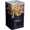5 five simply smart 5five - Scatola per Pasta Black Edition in Metallo Nero 500g