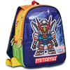 Mitama Zaino Spinny Mitama Asilo, Double Face con Doppia Grafica, Con Tasca Laterale Porta Borraccia, Multicolore, Bambini, Scuola e Tempo Libero