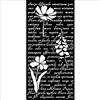 Stencil Herbarium Silvae lettera con fiori