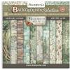 Blocco di Carte Scrap Backgrounds Herbarium Silvae cm 20 X 20