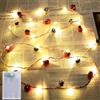 YUYWWAN Stringa Luci LED Natale, 2m 20 LED Stringa Luci Albero di Natale, Luci di Natales da Esterno Interno, Filo Luci Natales LED, Decorazioni Natalizie per Camera, Casa, Portici, Giardini (C)