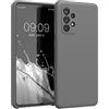 kwmobile Cover per Samsung Galaxy A52 / A52 5G / A52s 5G Custodia - Back Case per Smartphone in Silicone TPU - Protezione Gommata - stone dust