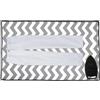 Encasa XO Case da stiro stuoia/pad 120x70 cm con imbottitura da 3 mm e supporto in ghisa siliconica per la pressatura a vapore sul tavolo o sul letto - Zig zag