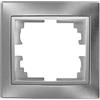 Brightium Elegante cornice a 1 elemento in argento, dimensioni 83x81x10 mm. Perfetto per installazioni interne. Modello ERP71AU. Ideale per valorizzare il tuo spazio.