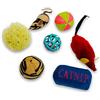 BUSDUGA 2929 - Set di 7 giocattoli per gatti, topi e palline, catnip - sonaglio/campanellini