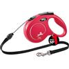 Flexi - Guinzaglio Per Cani, Retrattile, Taglia M ,Da 5 Metri, Colore Rosso