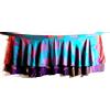 Vintage Mini gonne 21" lunghe vintage Sari Magic Wrap gonne multicolore bohemien hippie