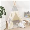 PLEKER,Teepee Tenda Indiana per bambini da Gioco, in 100% Cotone