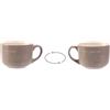 Villa d'Este Home Tivoli Victionary Jumbo Mug Sveglia & Buongiorno in gres 520 ml