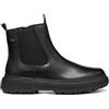 Geox D Lamidie + Grip ABX, Stivale alla Caviglia Donna, Nero, 36 EU