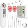 Roadtime Tonsil Stone Remover,Set di rimozione della pietre di mandorle in 2 testine di aspirazione, doccia bocca a 5 velocità, 9 pezzi rimuovi calcoli tonsillari per mandorle sane e alito fresco