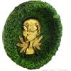 Amsterdam Ashtray ALIEN AMSTERDAM ASHTRAY : POSENERE IN POLIRESINA VERDE E DECORATO A MANO CON ALIENO D'ORATO | IDEA REGALO FUMATORE