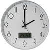 Bismark Orologio da ufficio bianco Bismark con digitale - Numeri neri - Vetro esterno -