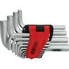 KS Tools 151.4590 Serie di chiavi maschio esagonali piegate in supporto a clip,14pz.1,5-19mm