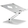 Durable Supporto Alza Notebook, Altezza e Angolo Visivo Regolabili, Pieghevole, Argento, 505023