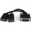 StarTech.com Cavo Adattatore LFH59 / DMS59 a doppio DisplayPort, Convertitore LFH59 a due uscite DP da 20cm