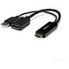 Startech.Com Adattatore / Convertitore Hdmi A Dp Alimentato Via Usb - Ultra Hd 4K, Nero