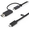 StarTech Cavo USB-C da 1 m con Adattatore USB-A, USB 10Gbps/5Gbps, Power Delivery 100W (5A), DP Alt Mode 8K 60Hz / 4K 144Hz