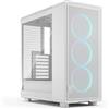 Fractal Design Epoch White RGB - Vetro temperato Clear tint- Case da Gaming - Pannello frontale in rete - Tre ventole Momentum 12 RGB incl. - Interno spazioso - Supporto ATX/mATX/ITX