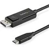 StarTech.com Cavo USB C a DisplayPort 1.2 4K 60Hz da 2m, Cavo Video Bidirezionale da DP a USB-C o USB-C a DP 4K 60Hz, HBR2/HDR, Cavo Adattatore per Monitor USB Type C/TB3 (CDP2DP2MBD)