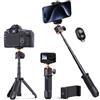 K&F CONCEPT MS09 Bastone per Selfie 34cm, Mini Treppiede per Smartphone e Fotocamera, Mini Tripod per Cellulare con Telecomando Bluetooth, Compatibile con DSLR/Gopro/DJI Pocket 3 4/ Insta360 X5