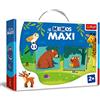 Trefl - Memo Maxi Animali e i loro figli - Gioco Educativo di Memoria per i Più Piccoli, Trova Coppie di Immagini, Grandi Elementi e Cartone Spesso, Gioco di Memoria per Bambini sopra i 2 anni
