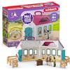 SCHLEICH Horse Club | Scuderia Portatile "Ferro di Cavallo" 42703 | Set con Scuderia, 2 Cavalli, Figura snodabile & Accessori | Regalo per Bambine e Bambini | Giocattolo dai 5 Anni | 60 Pezzi