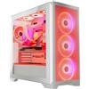 Modecom Case computer desktop ATX Modecom VOLCANO EXPANSE S APEX ARGB Bianco