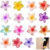 JRILUO 15 Mini Fermacapelli Fiori, Claw Clips Floreali Donna Bambina, Grandi Forbici A Forma Fiore, Accessori Acconciatura Capelli Spessi O Fini, Kit Multicolore Quotidiano