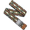 Arcade Belts A2 - Cintura unisex Adventure, elasticizzata, fibbia senza metallo, Keyah - Jalapeno/Baia, Standard (Up to 40); 1.5 Wide