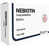 Nebiotin 5mg Biotina Per Salute Della Pelle E Anti-invecchiamento 60 Compresse