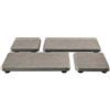 NiuYichee, Set di 4 portasapone in diatomite assorbente, sottobicchieri in terra di diatomee, porta saponetta, vassoio in pietra assorbente, utilizzato per piante e articoli da toeletta nelle case