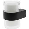 M LEDME Applique Led da parete Ian 10W Nero IP54 Bianco caldo 3000K M LEDME